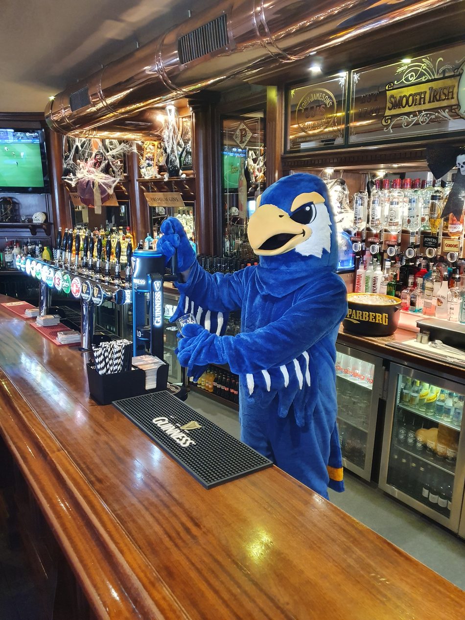 Ernie drops in to the Riverfront