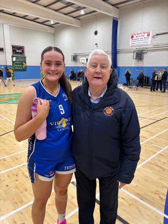Sophie Staunton & Fr Carolan
